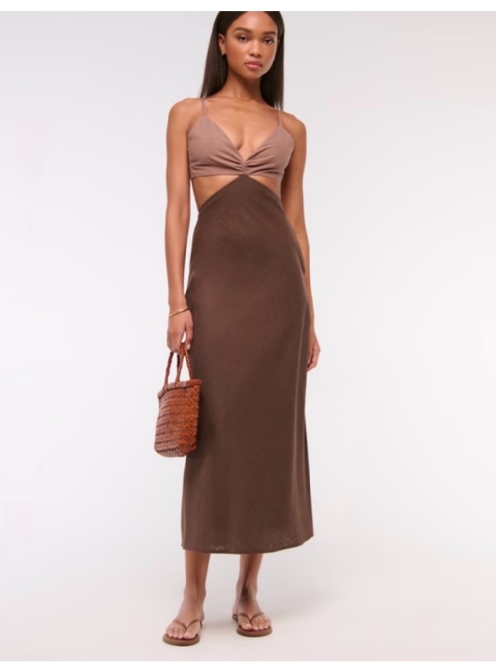 Abercrombie Women's
The A&F Julia Slip Cutout Maxi Dress